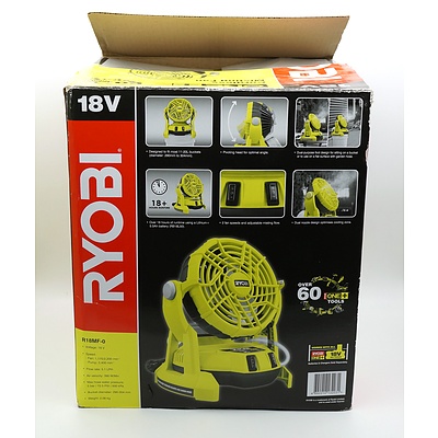 Ryobi Cordless Misting Fan R18MF-0