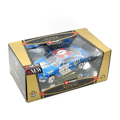 Boxed Burago Gold Collection 1:16 Alpine A110 1600s Tour De Corse 1973