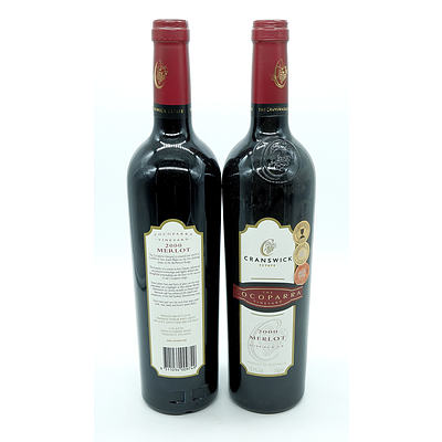 Cranswick Estate Cocoparra Vineyard 2000 Merlot - Lot of Two Bottles (2)