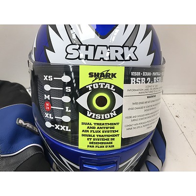 M2R Motorcycle Jacket With Shark Helmet