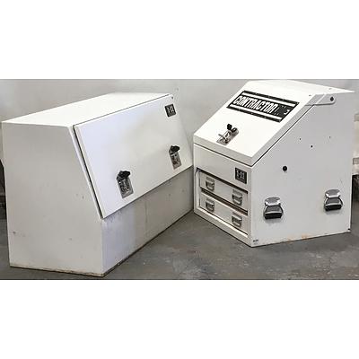 1-11 Contractor One Vehicle Mounted Tool Boxes - Lot Of Two