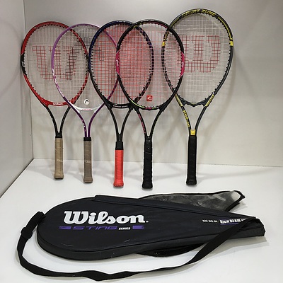 Collection Of Junior Tennis Rackets