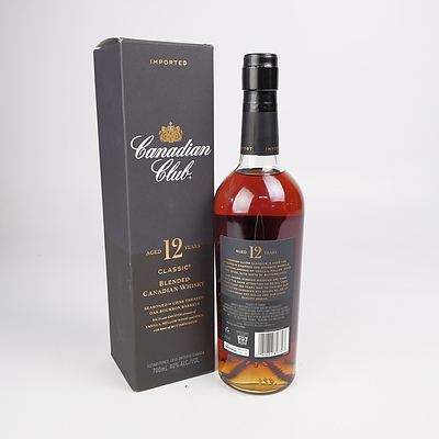 Canadian Club Aged 12 Years Blended Scotch Whiskey - 700ml in Presentation Box