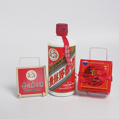 Kweichow Moutai 500Ml in Presentation Box with Two Shot Glasses and Booklet