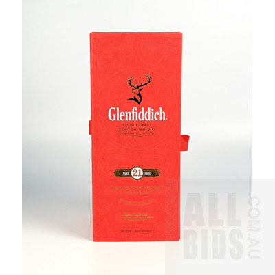 Glenfiddich Reserva Rum cask Finish Single Malt Scotch Whiskey - Aged 21 Years - 700ml in Presentation Box