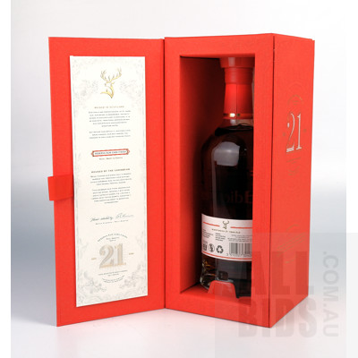 Glenfiddich Reserva Rum cask Finish Single Malt Scotch Whiskey - Aged 21 Years - 700ml in Presentation Box