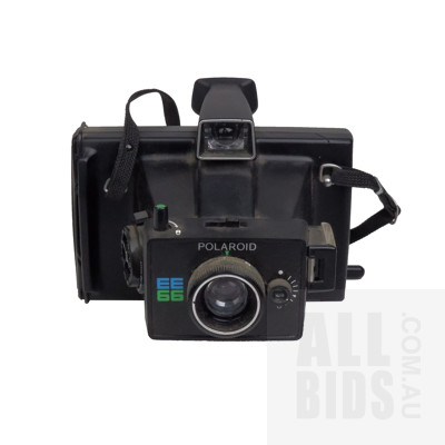 Vintage Polaroid EE66 Land Camera with Original Leather Carry Case