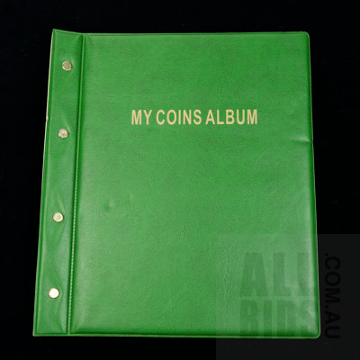 Collection of Australian Pennies and Half Pennies With Coin Album