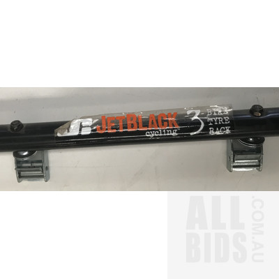 Jet Black Cycling 3 Bike Tyre Rack