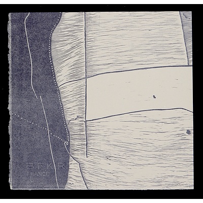 G. W. Bot (born 1954), Fragment 1997, Linocut, 27 x 28 cm (image size)
