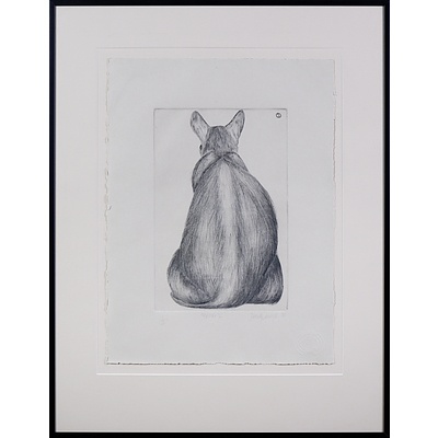 Sarah Owens (working 1980s, Australian), Yang V 1983, Sugarlift Aquatint, Edition 1/4, 25 x 16 cm (image size)