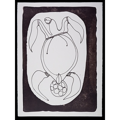 Arone Raymond Meeks (born 1957, Kukumidjii/Kukulanadiji language group), Muntina (Sea Turtle) 1990, Lithograph, Edition of 30, 70 x 50 cm (image size)