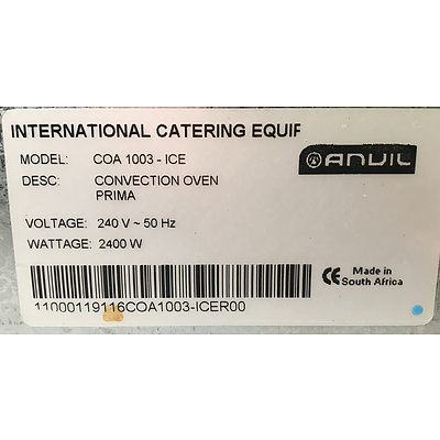 Anvil Axis CA1003-ITE Commercial Oven And 4 Pizza Stones