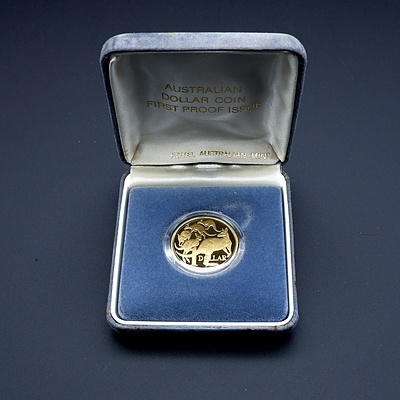 1984 $1 Proof Australian One Dollar Coin in Collector's Case