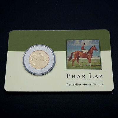 2000 RAM $5 Coin Australian Uncirculated Five Dollar Coin Phar Lap Commemorative