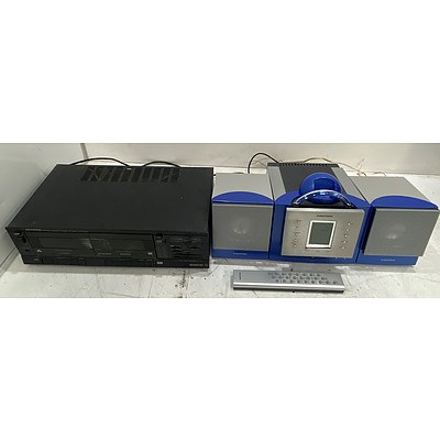 Grundig Hifi Stereo Micro System & Kenwood Stereo Double Cassette Deck