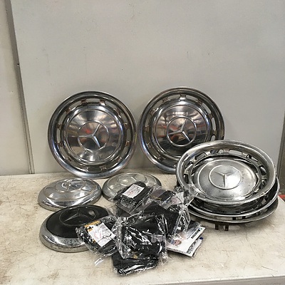 Assorted Classic Mercedes Benz Hubcaps