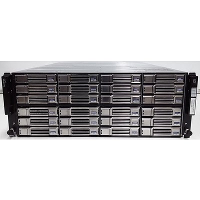 Dell EqualLogic PS6110 24 Bay Hard Drive Array (11.4TB Installed) with Two 10Gbps Controller Modules