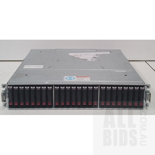 HP (FCLSE-0801) StorageWorks 24 Bay Hard Drive Array (13.8TB Installed) with Controller Modules