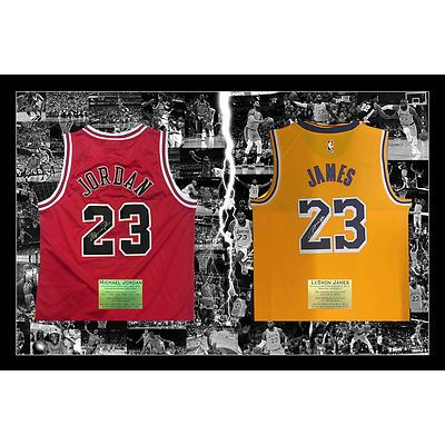 Michael Jordan and LeBron James Lot 1220232 ALLBIDS