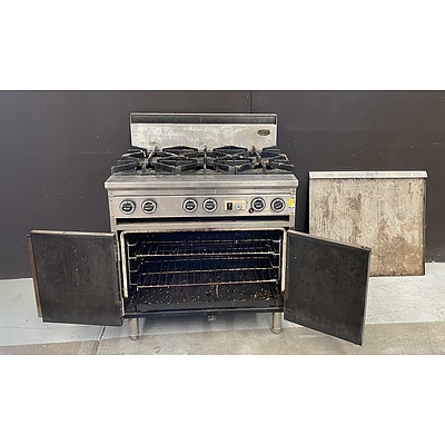 Supertron 6 Burner Gas Oven Range