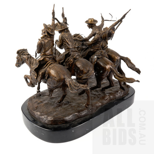 Frederic Remington (1861-1909), Coming Through the Rye, Bronze, Height: 34 cm including base