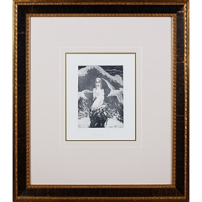 Norman Lindsay (1879-1969), Little Mermaid, Facsimile Etching, 17.5 x 12.5 cm (image size)