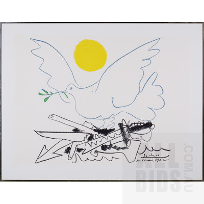Pablo Picasso (1881-1973, Spanish), Poster for World Congress for General Disarmament and Peace 1962, Offset Lithograph, 55 x 76 cm (sheet size)