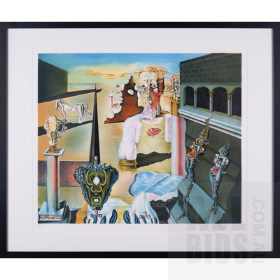 Salvador Dali (1904-1989, Spanish), L'Homme Invisible, Lithograph, 48 x 58.5 cm (image size)