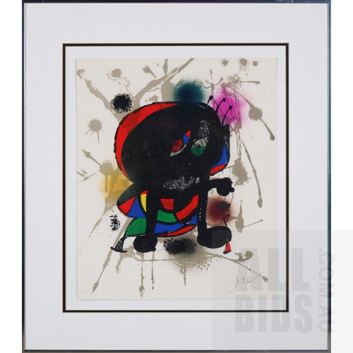 Joan Miro (1893-1983, Spanish), Original Litografica III 1977, Lithograph, 45 x 37 cm (sheet size)