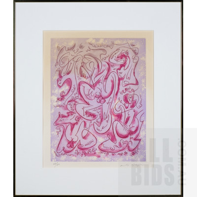 Andre Masson (1867-1987, Belgian), L'Emerveille Merveilleux 1973, Etching and Aquatint, 34 x 26 cm (image size)