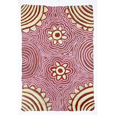 Audrey Kngwarreye (born c1945, Alyawarre language group), Awelye 1996, Synthetic Polymer Paint on Canvas, 57 x 85 cm