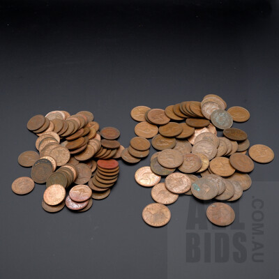 Collection of Australian Pennies and Half Pennies 1920's to 1960's