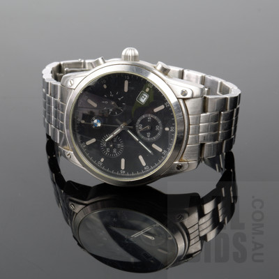Gents BMW Swiss Movement Wristwatch with Stainless Steel Band