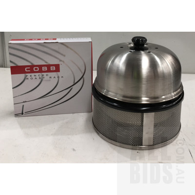 Cobb Premier Charcoal BBQ - Compact And Fence Roast Rack