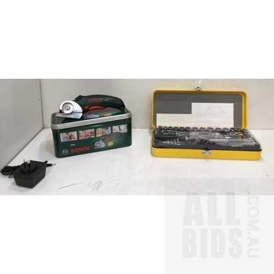 Bosch Xeo Cordless Universal Cutter And Stanley 40 Piece Drive Socket Set