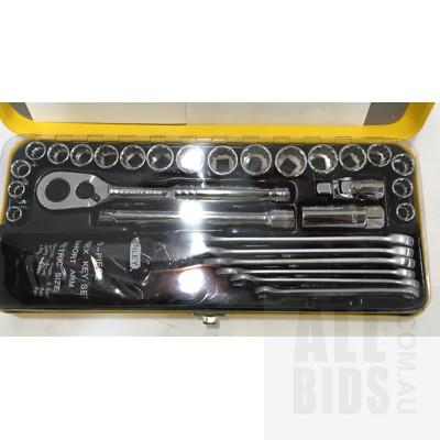 Bosch Xeo Cordless Universal Cutter And Stanley 40 Piece Drive Socket Set