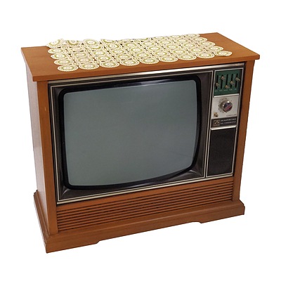 Vintage HMV Television in Timber Cabinet