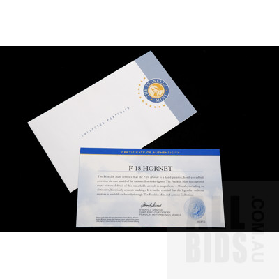 Franklin Mint Precision Models Armour Collection Diecast 1:48 F/A 18 Camo-Pageley Dealer in Original Display Box