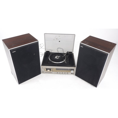 Vintage Philips 3-in-1 Stereo System With Speakers