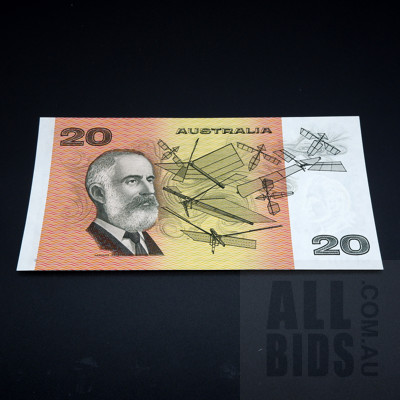 $20 1979 Knight Stone Australian Twenty Dollar Banknote Gothic Serial