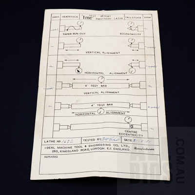 Vintage IME England Jewellers/Watchmakers Lathe in Original Box with Foot pedal Operated Motor and a Large Selection of Collets