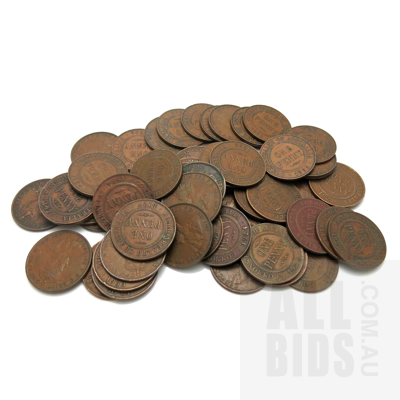 AUSTRALIA: Geo V Pennies (1911-1936) x50