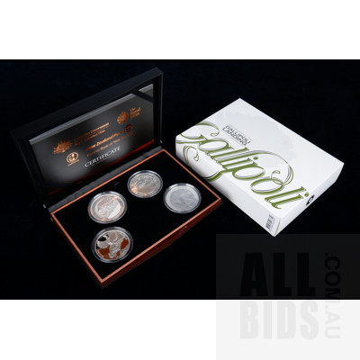 RAM Centenary of the Gallipoli Landing 2015 Four Coin Proof Set, No 1005