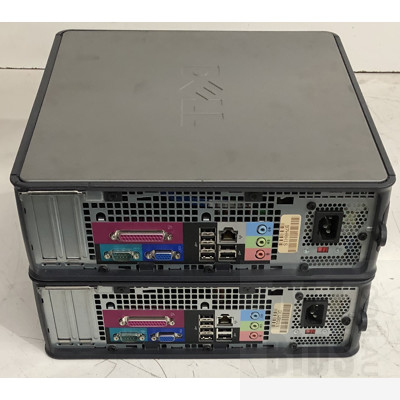 Dell OptiPlex GX620 Desktop Computers - Lot of Two