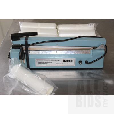 Impak Heat Sealer and Food Grade Plastic Bags