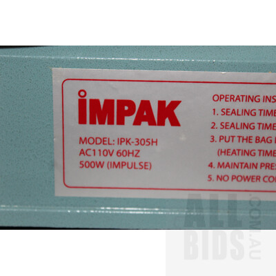 Impak Heat Sealer and Food Grade Plastic Bags