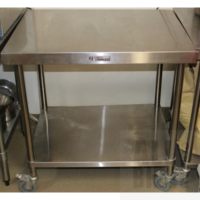 Commercial Stainless Steel Bench