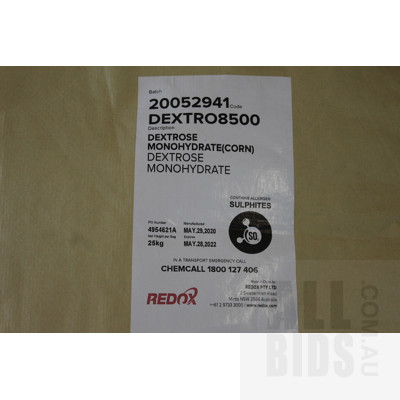 25kg Bags of Redox Dextrose Monohydrate(corn) - Lot of Four - Brand New