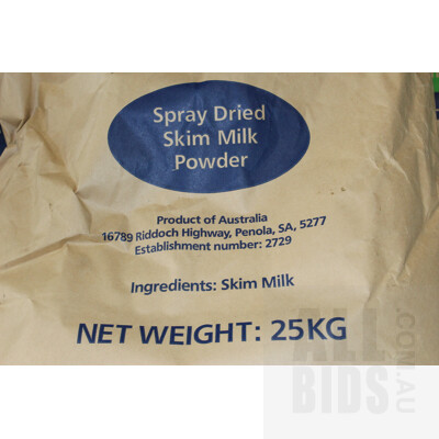 25kg Bags of UDC Skim Milk Powder - Lot of Three